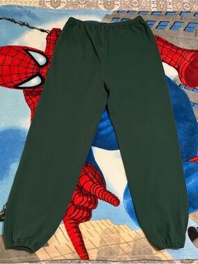 Vintage 90s Russell Athletic Forest Green Jogger Sweatpants Mens XXL Made in USA